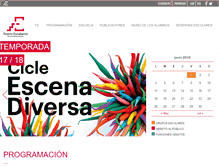 Tablet Screenshot of escalantecentreteatral.com